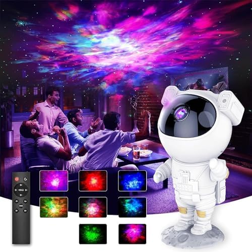 Galaxy Star Projector Starry Sky Night Light Astronaut Lamp