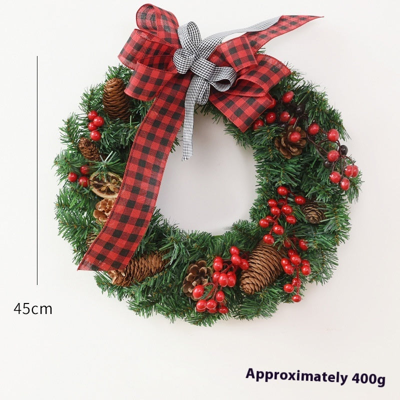Holiday Garland Bow for Christmas – Door Hanging & Window Décor