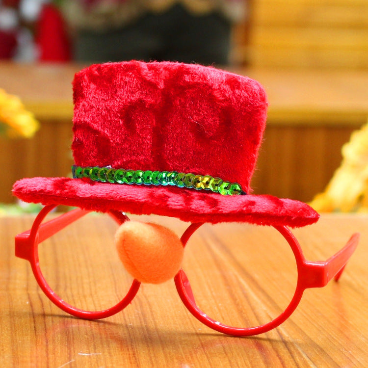 Christmas decorations glasses Santa glasses