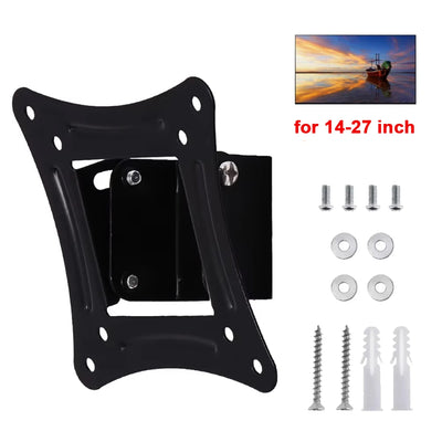 14-27 Inch TV Wall Mount Universal Bracket Fixed Flat Panel TV Frame LED Television Mounting Holder for LCD Screens Monitors