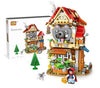 Christmas House Building Blocks  Children's LEGO Christmas Ornament Selection Building Toys