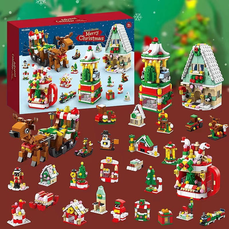 Assembled Small LEGO Christmas Ornaments Building Block Set