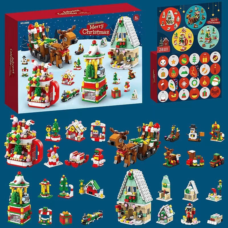 Assembled Small LEGO Christmas Ornaments Building Block Set