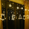 Christmas Curtain Lights with Warm White Lantern Creative Interior Decoration Light String LED