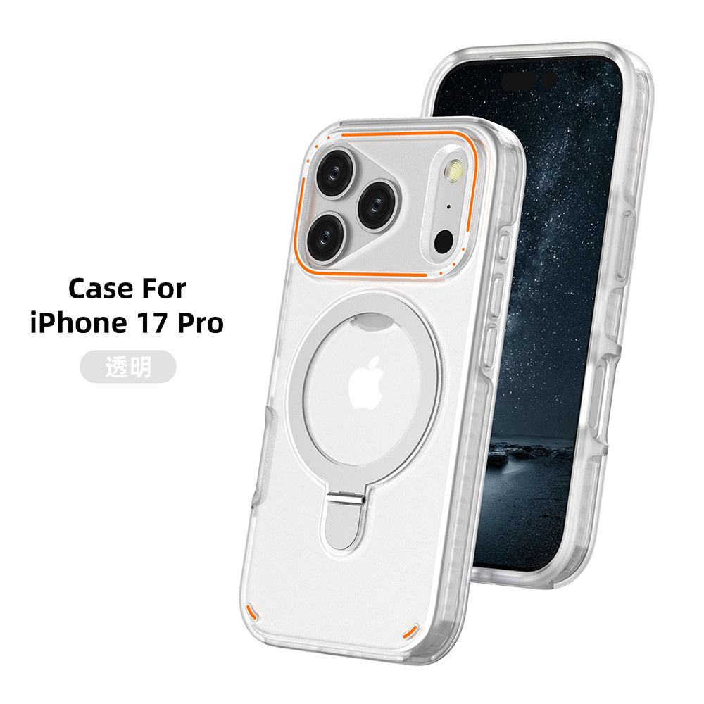 IPhone 17 Pro 17 Max Plus Shockproof Protection Cover Shell 360 Rotation Stand Holder Magnetic Matte Phone