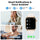 2025 Advanced Long Battery Life Smartwatch with Call Functionality, 600mAh, 100+ Sport Modes, 1.85-Inch Display, Activity Fitness Tracker, Compatible with Android and iPhone (Pink)