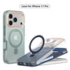 IPhone 17 Pro 17 Max Plus Shockproof Protection Cover Shell 360 Rotation Stand Holder Magnetic Matte Phone