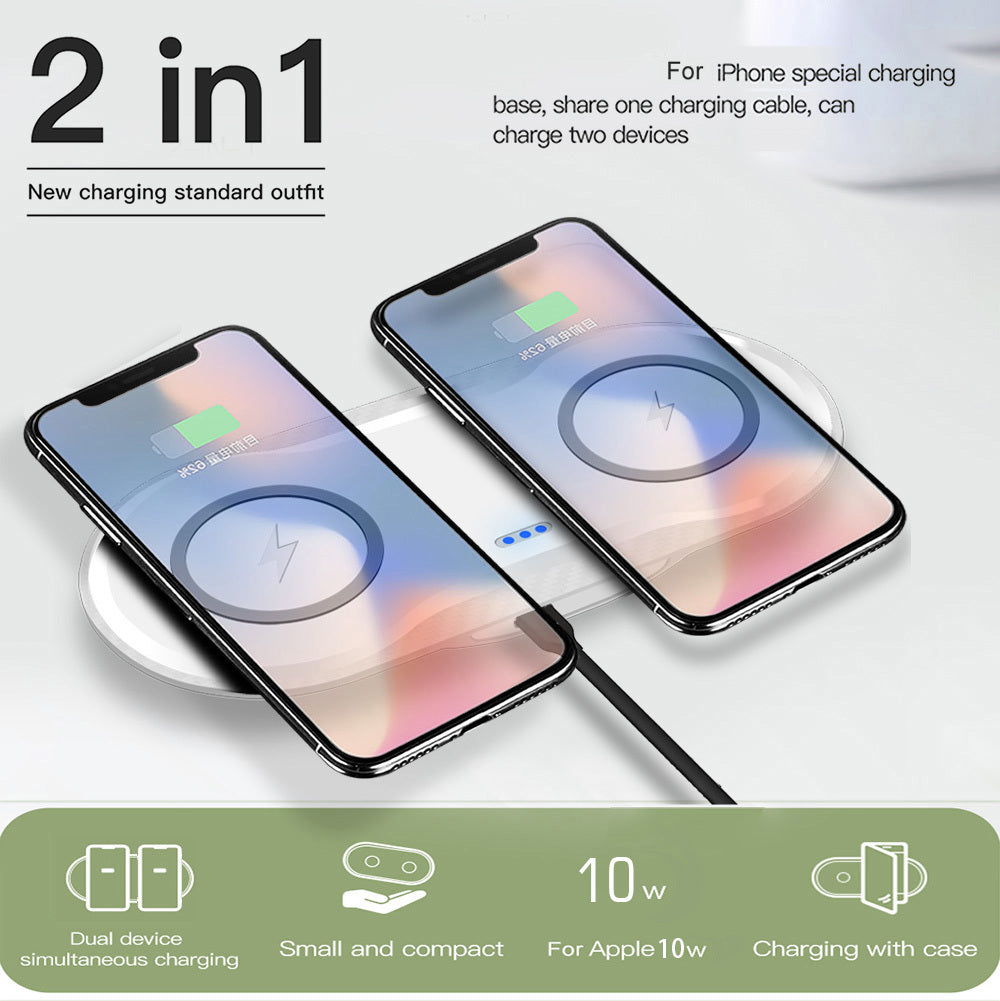 Wireless  Dual Mobile Phone Charger