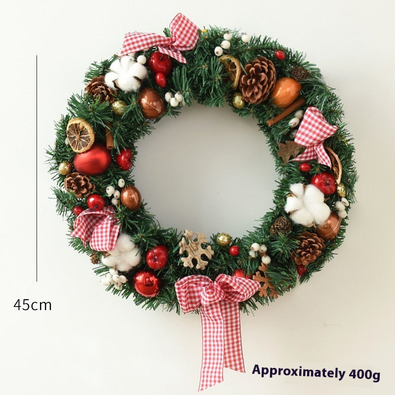 Holiday Garland Bow for Christmas – Door Hanging & Window Décor