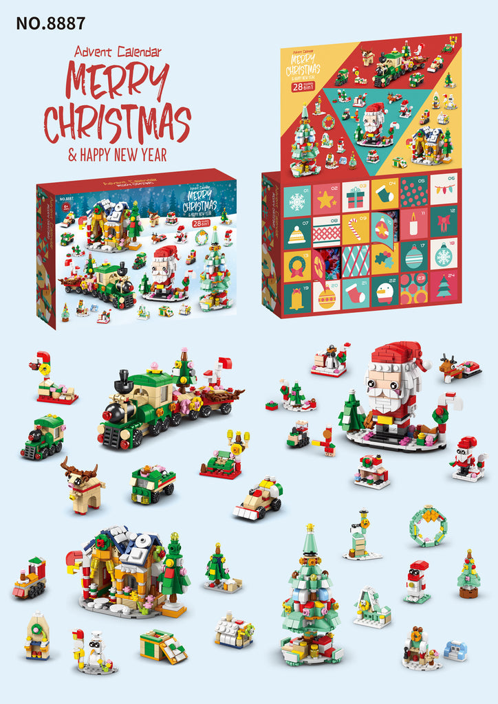 Assembled Small LEGO Christmas Ornaments Building Block Set