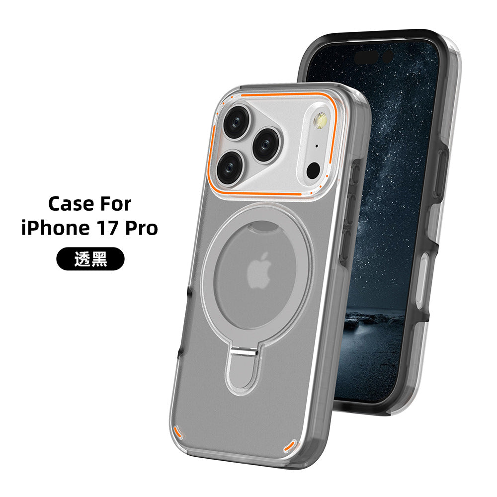 IPhone 17 Pro 17 Max Plus Shockproof Protection Cover Shell 360 Rotation Stand Holder Magnetic Matte Phone